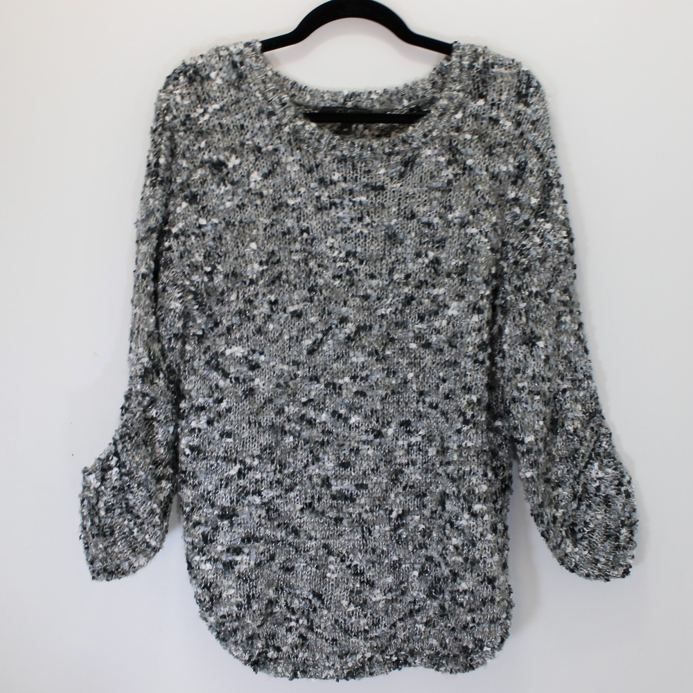 JESSICA SIMPSON Slingshot Hi-Lo Sweater Grey